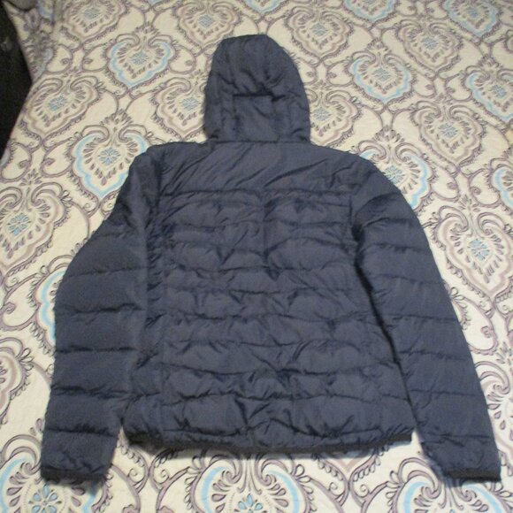 Volvo Puffer Lightweight Quilted Hooded Logo Jacket Black Size S - Picture 5 of 6